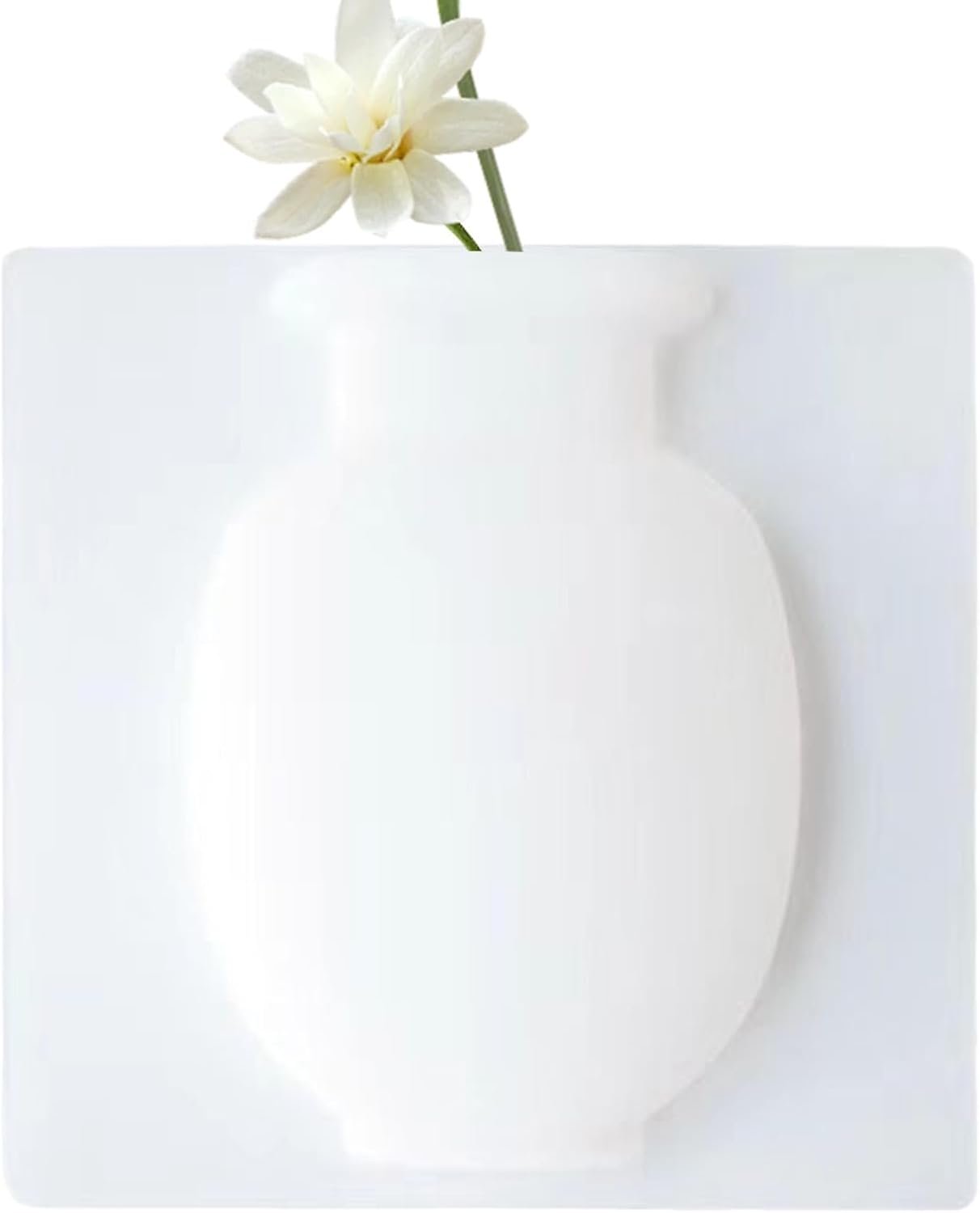Vaso Di Fiori Appiccicoso Montato A Parete - Pentola Adesiva In Silicone, Fioriera Staccabile | Contenitore Appeso Riutilizzabile, Decorazione Per La Casa Contemporanea Per Cucina, Bagno, Ufficio, Vet - Image 8