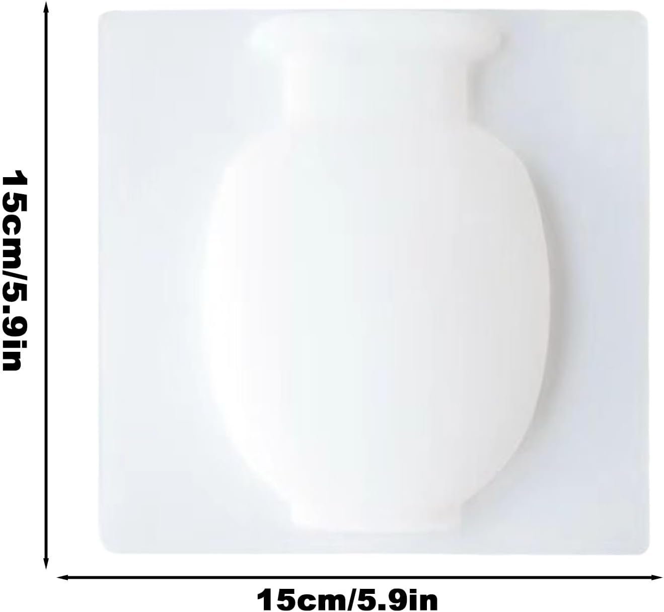 Vaso Di Fiori Appiccicoso Montato A Parete - Pentola Adesiva In Silicone, Fioriera Staccabile | Contenitore Appeso Riutilizzabile, Decorazione Per La Casa Contemporanea Per Cucina, Bagno, Ufficio, Vet - Image 5