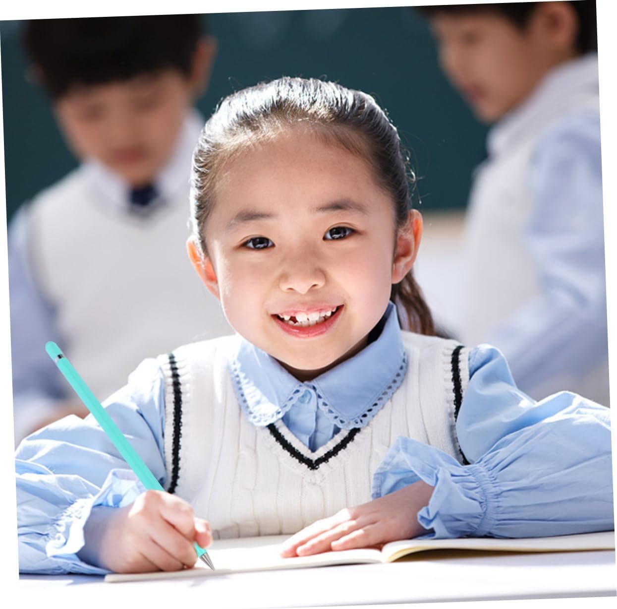 NUOBESTY matite meccaniche matite automatiche che disegnano matite senza per shool da ufficio azzurro - Image 5