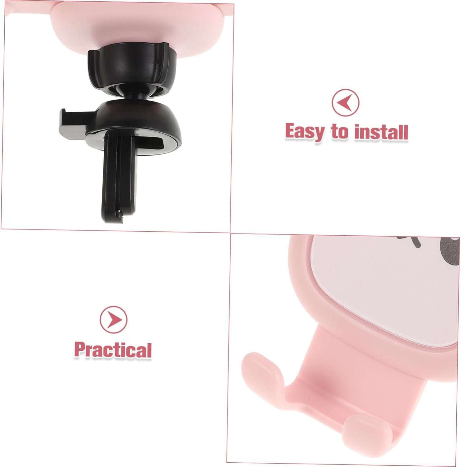 FUNOMOCYA per Smartphone Clip per Aria Auto Porta Telefono per Auto con Tecnologia per e Accesso Facile Compatibile con Tutti Telefono - Image 7