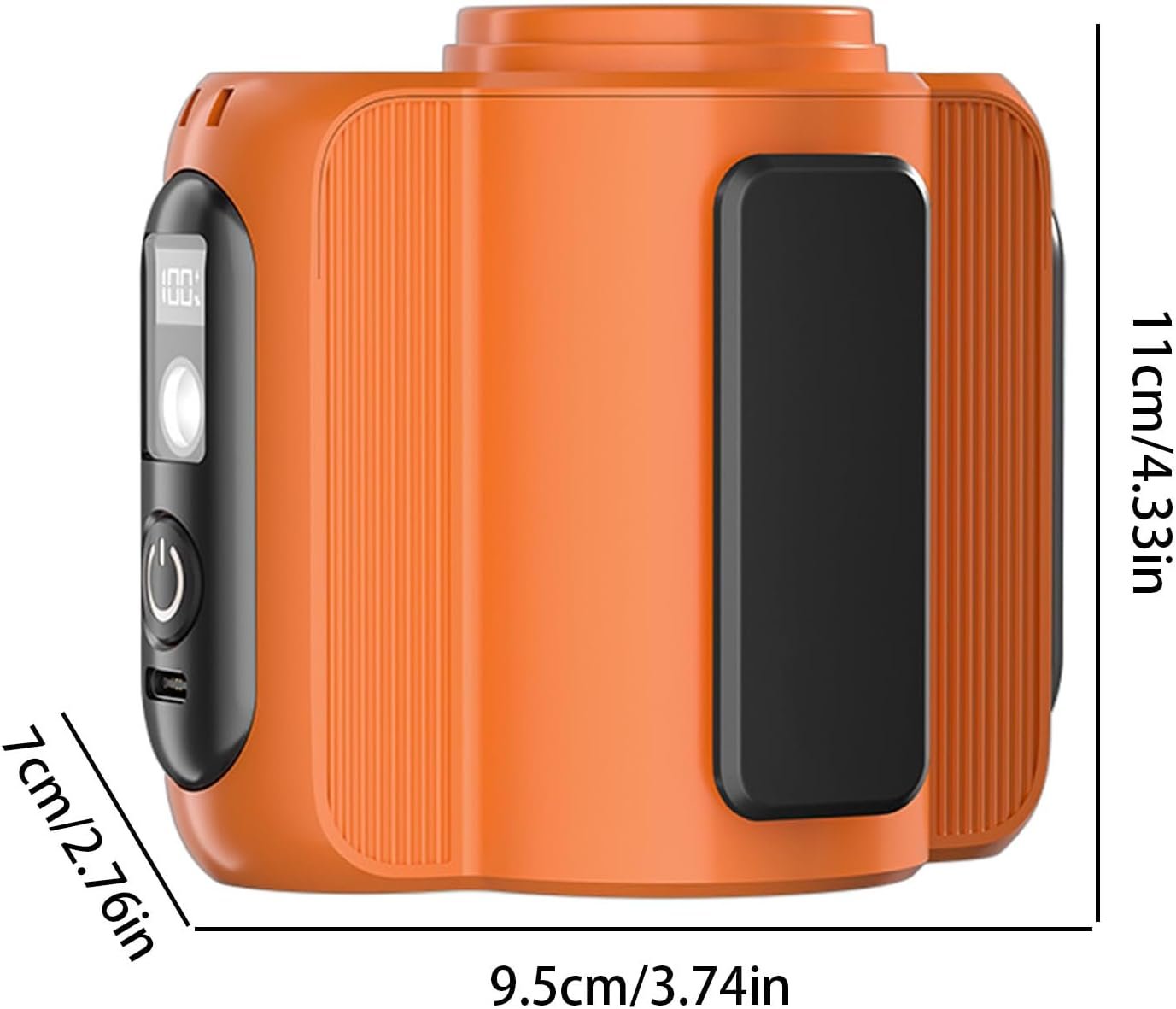 Ventola di raffreddamento della camicia indossabile - ricaricabile sotto i vestiti, dispositivo di raffreddamento personale leggero | Unità di flusso d'aria esterno multifunzionale, gadget USB compatt - Image 6