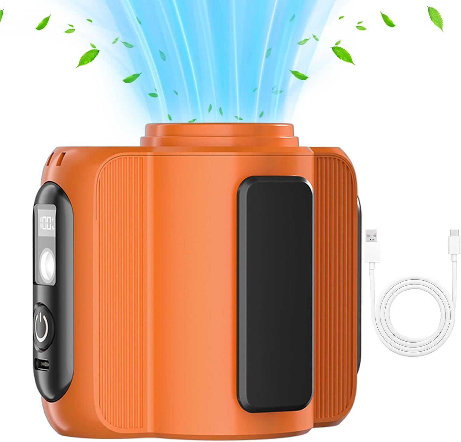 Ventola di raffreddamento della camicia indossabile - ricaricabile sotto i vestiti, dispositivo di raffreddamento personale leggero | Unità di flusso d'aria esterno multifunzionale, gadget USB compatt - Image 7
