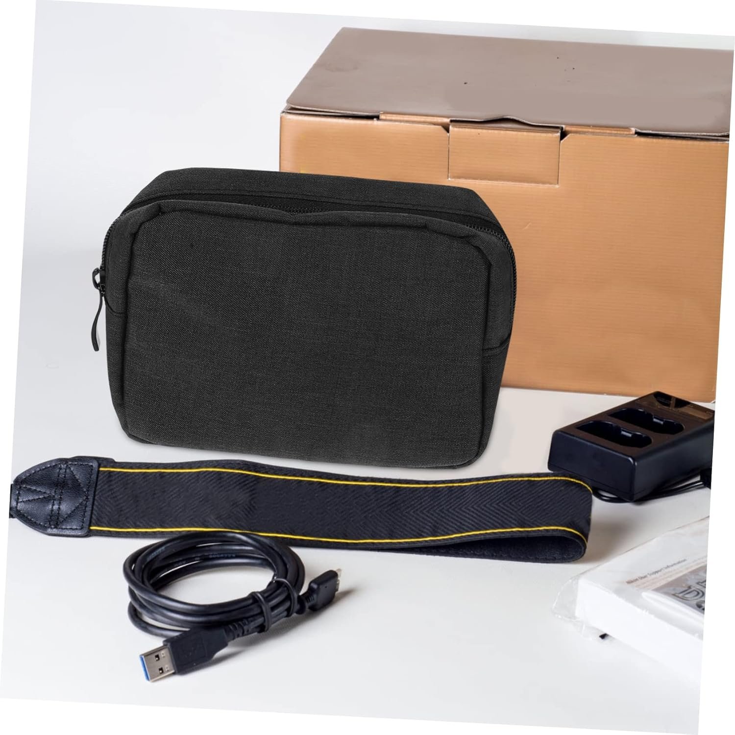 POPETPOP 2 pezzi Organizer Accessori Elettronici in Compatta Viaggio per Custodia e Protezione Gadget Digitali Portatutto e Resistente e Auto - Image 7