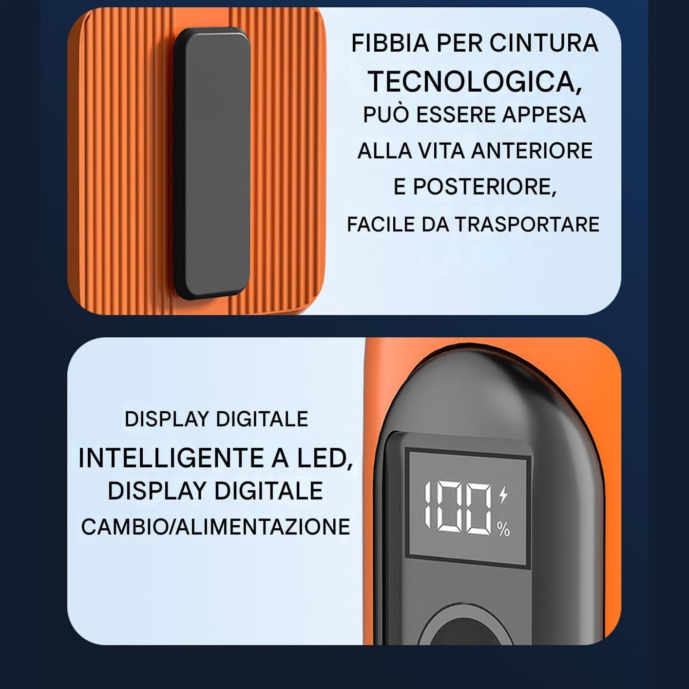 Ventola di raffreddamento della camicia indossabile - ricaricabile sotto i vestiti, dispositivo di raffreddamento personale leggero | Unità di flusso d'aria esterno multifunzionale, gadget USB compatt - Image 8